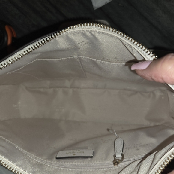 Kate Spade Ivory Shoulder Bag with Gold Accents - Picture 8 of 8